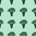 Broccoli seamless pattern. Healthly food. healthy lifestyle